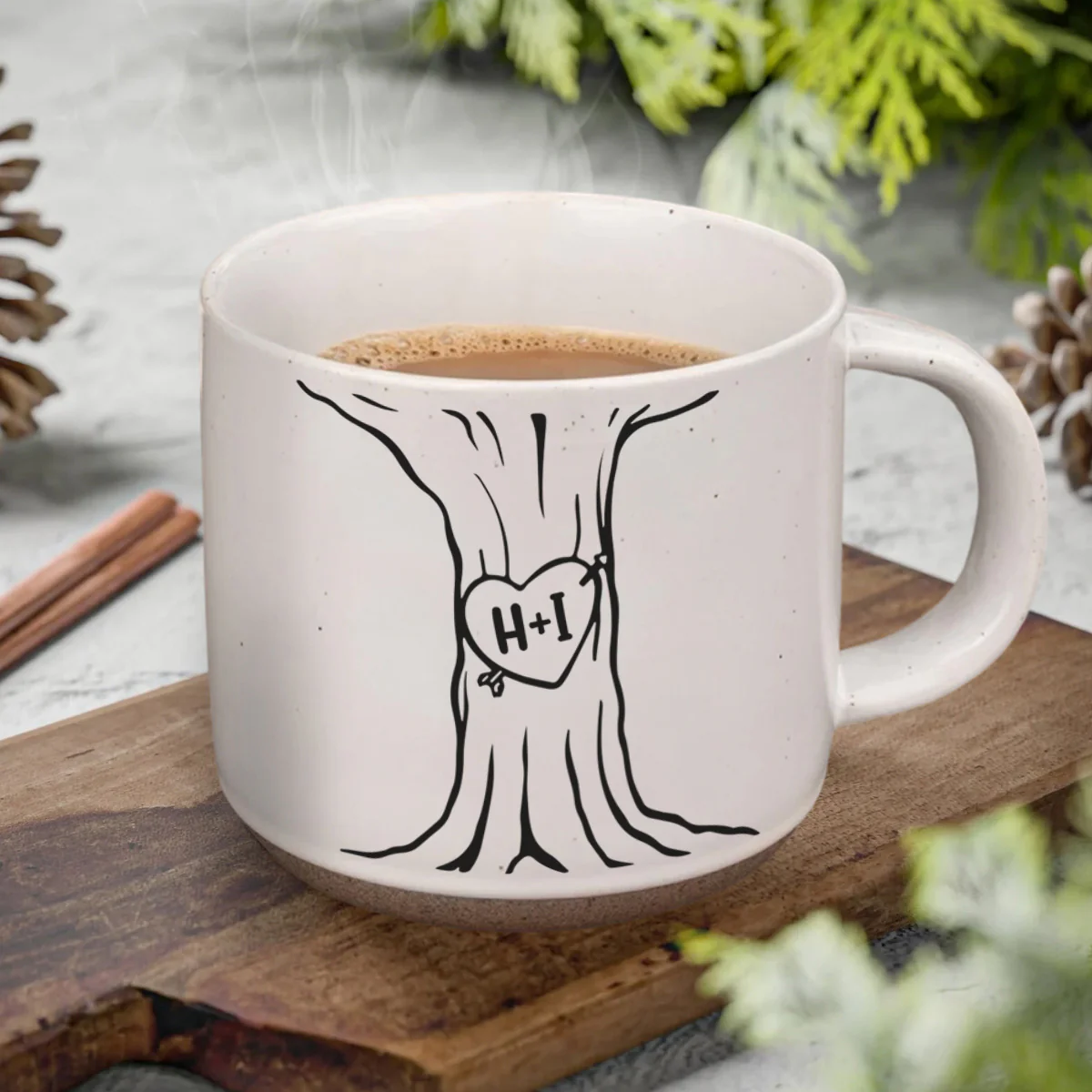 Custom Name A Heart Tree Pottery Mug For Couple TH10 898081 - Image 4