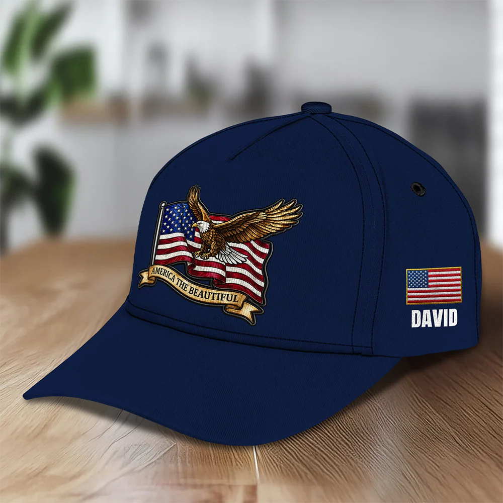 Custom Name America The Beautiful Classic Cap TH10 169643 - Image 2