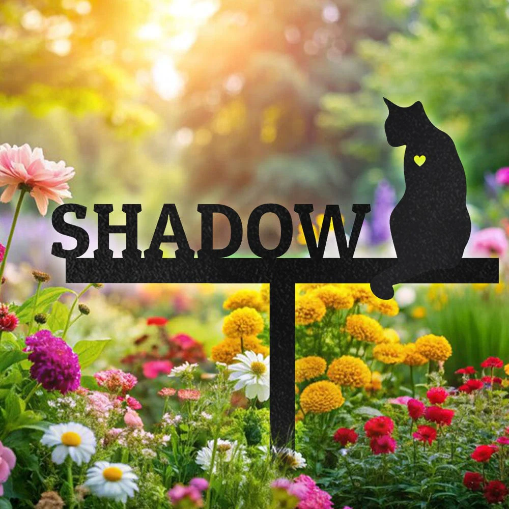 Custom Name And Cat Clipart For Memorial Garden Stake Personalized Gift TH10 891581 - Image 4