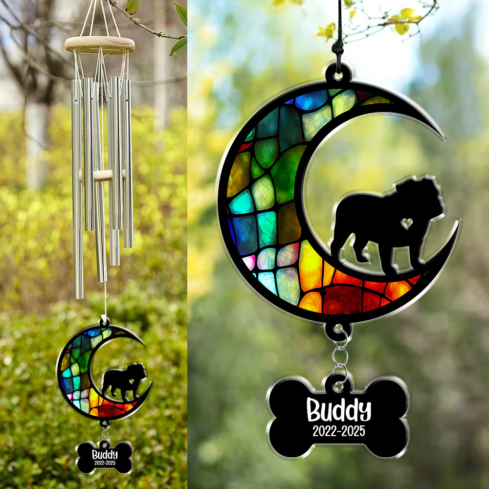 Custom Name And Dog Memorial Acrylic Wind Chimes TH10 894209 - Image 6