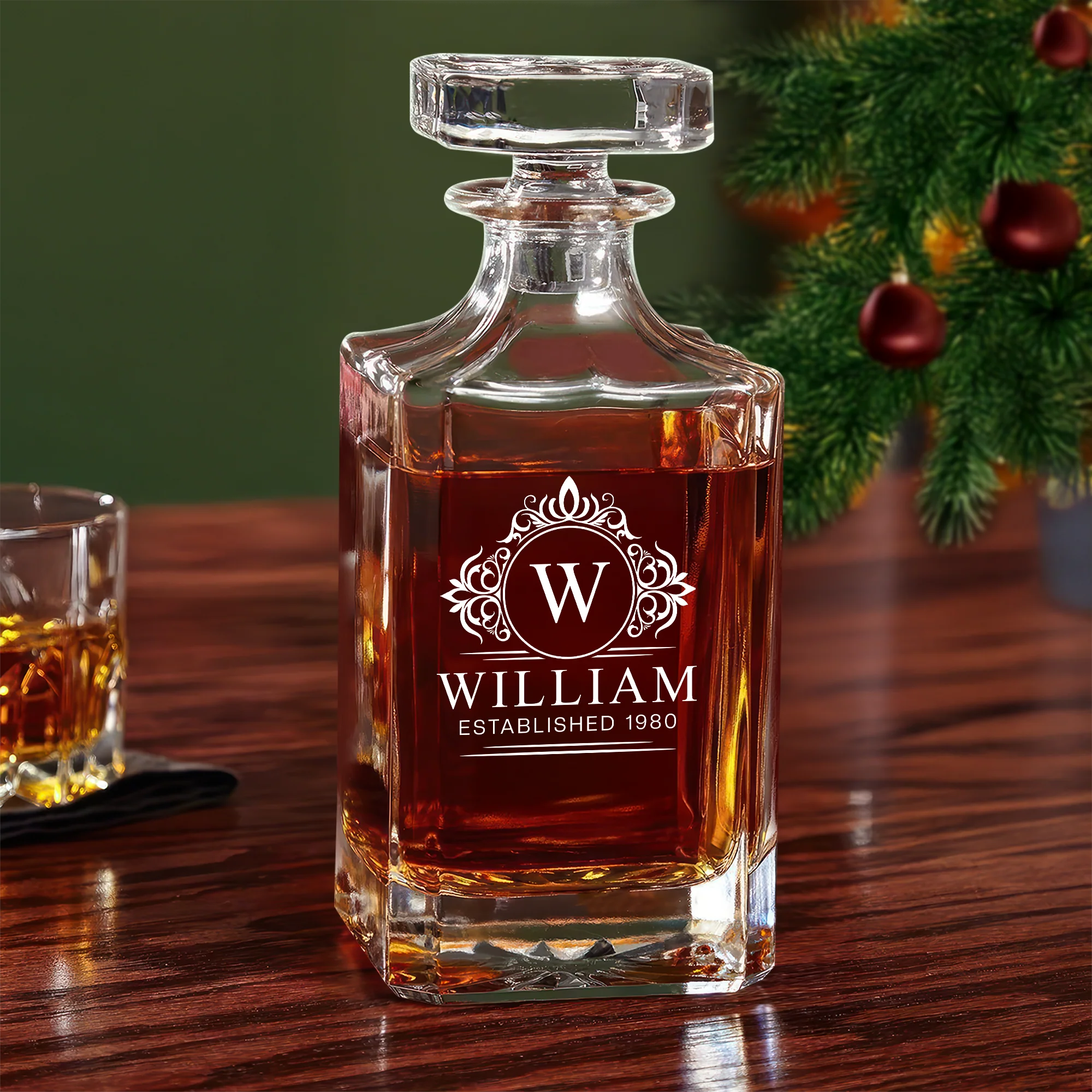 Custom Name And Established Decanter Gift For Dad TH10 894493 - Image 2