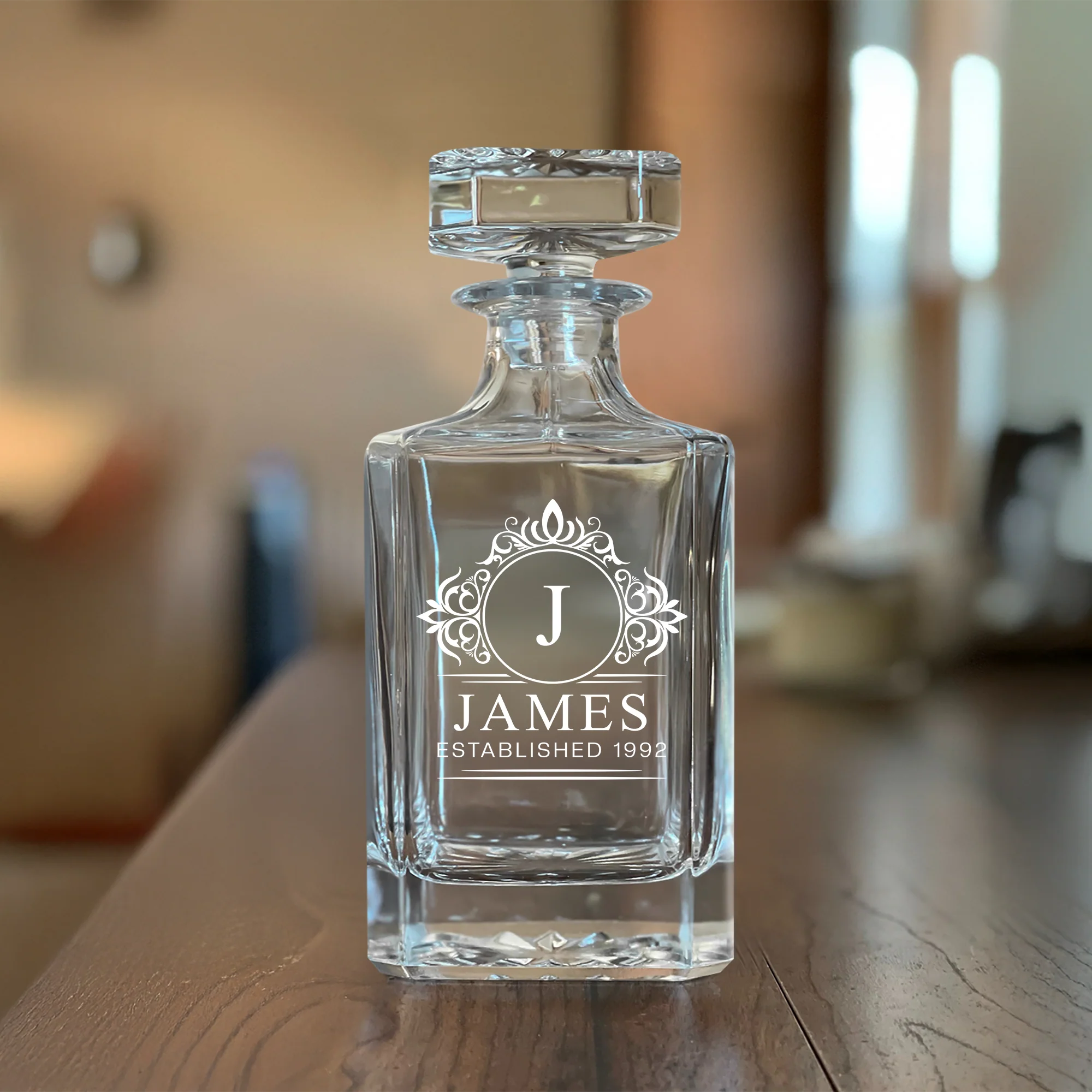 Custom Name And Established Decanter Gift For Dad TH10 894493 - Image 5