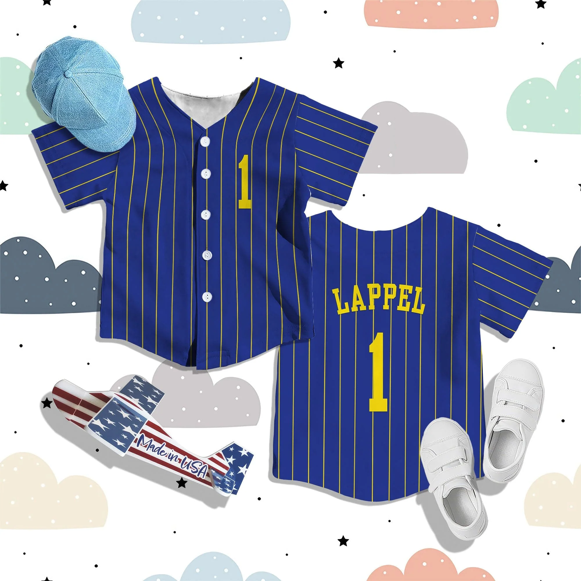 Custom Name And Number Baseball Jersey Shirt For Kid TA29 889579 - Image 4