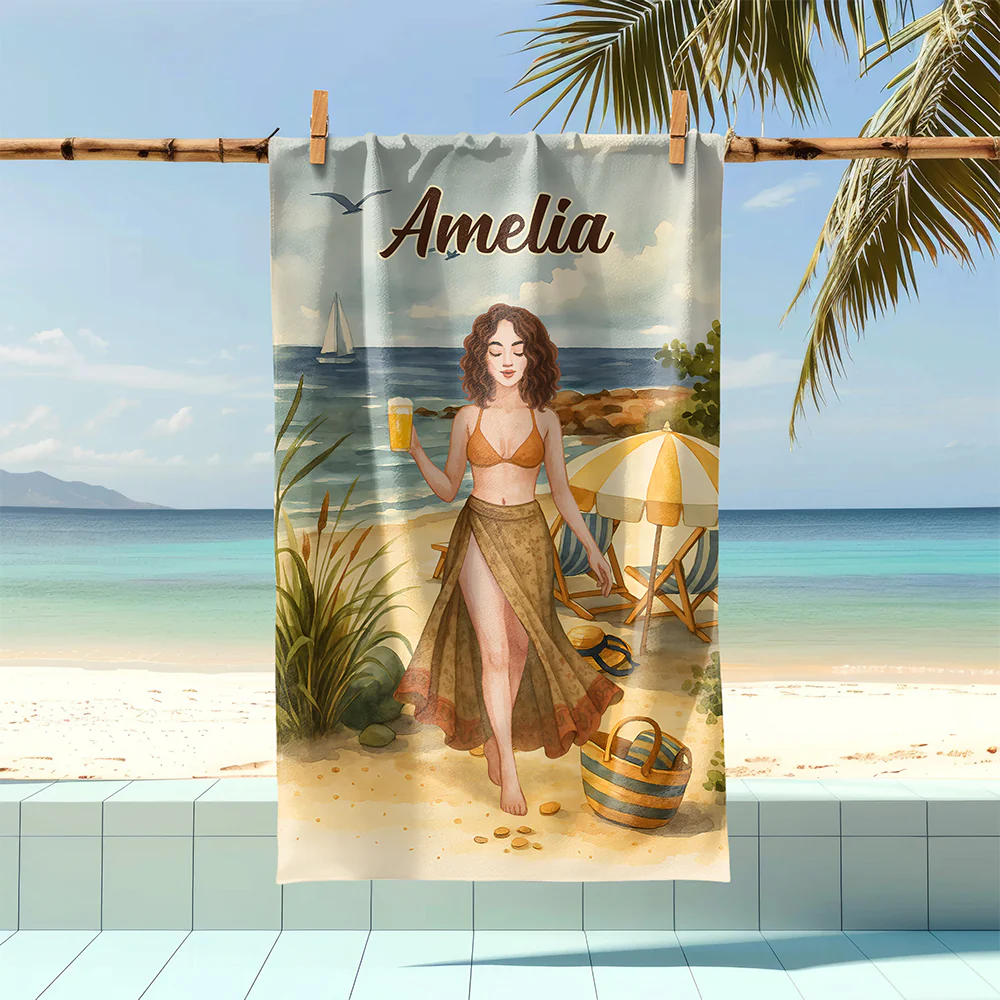 Custom Name Beach Towel For Beach Lover Summer Gift TH10 894043 - Image 2