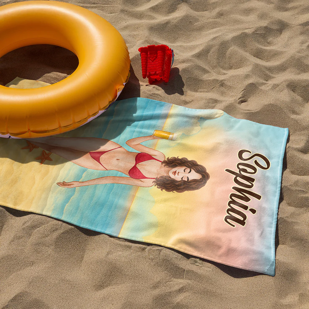 Custom Name Beach Towel For Beach Lover Summer Gift TH10 894043 - Image 7