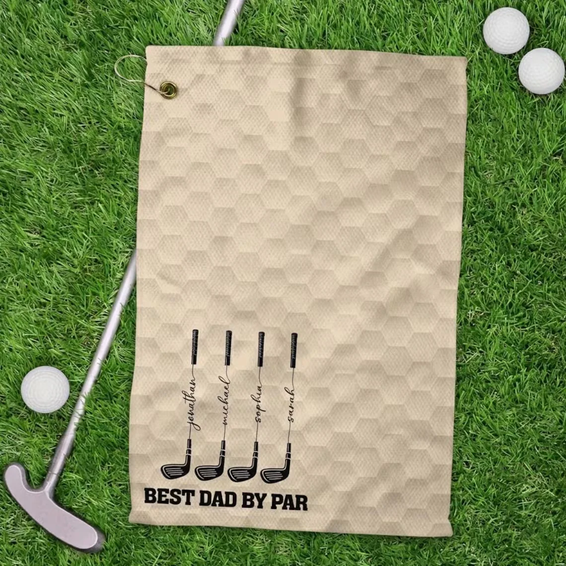 Custom Name Best Dad By Par Golf Towel For Golf Dad TH10 169981 - Image 7