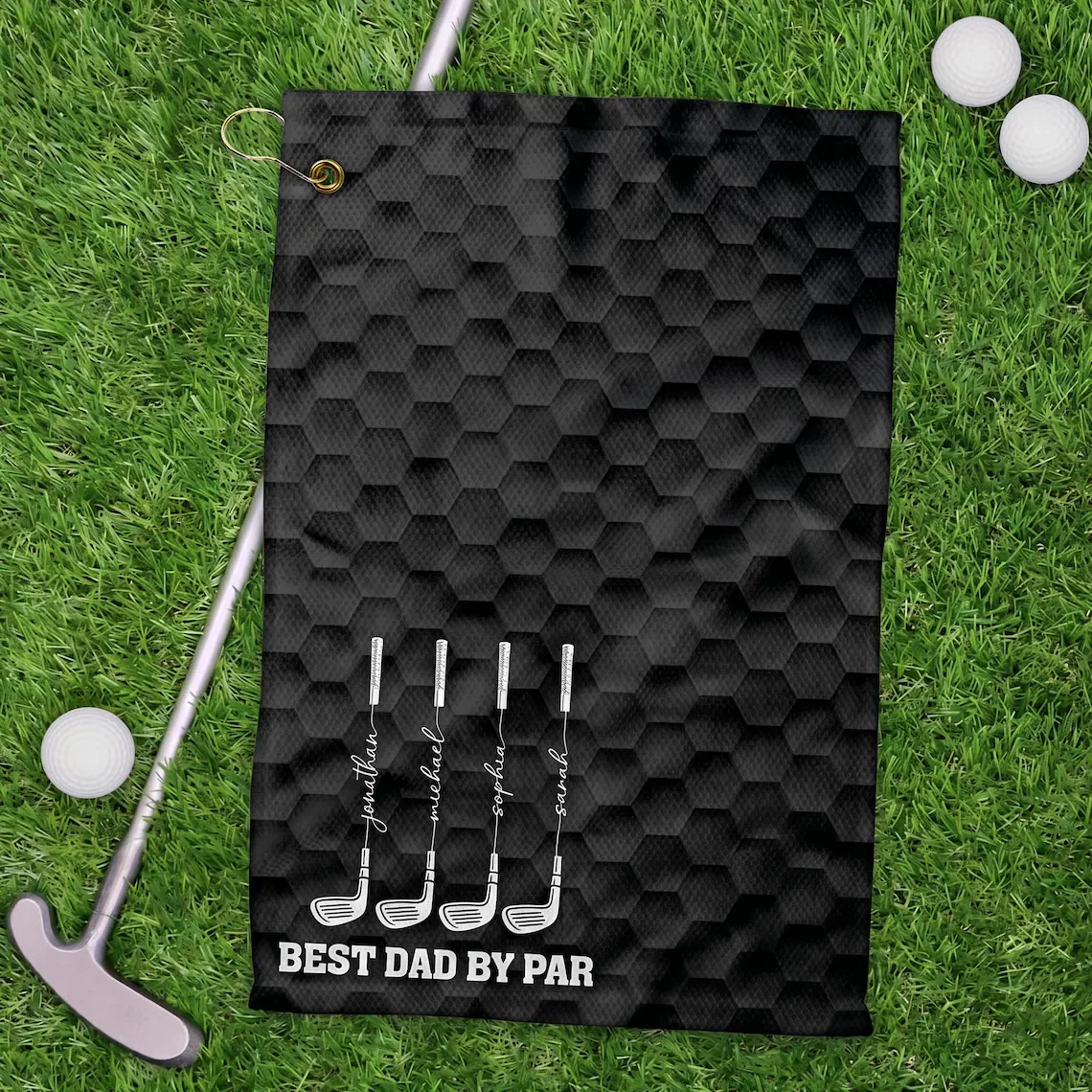 Custom Name Best Dad By Par Golf Towel For Golf Dad TH10 169981 - Image 8