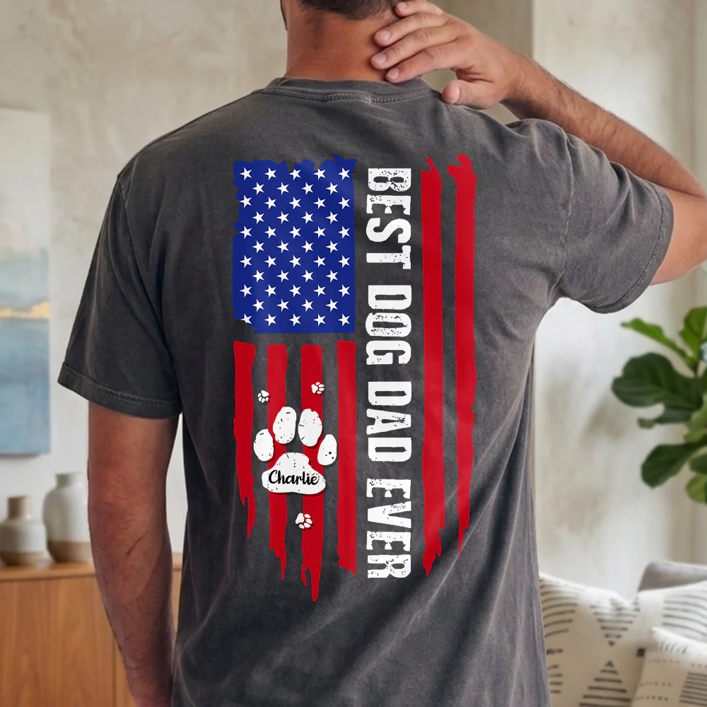 Custom Name Best Dog Dad Ever Comfort Shirt Gift For Dog Lover TH10 169363 - Image 5