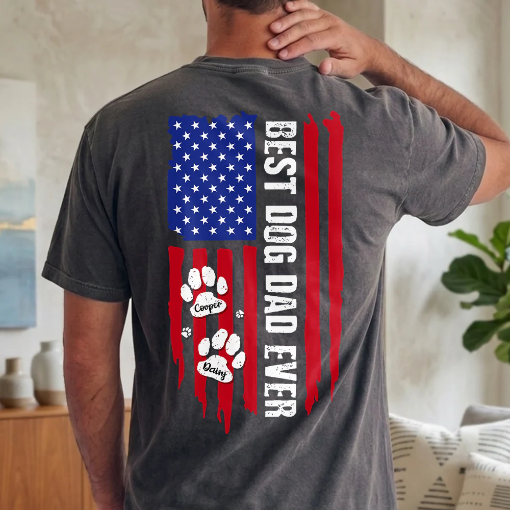 Custom Name Best Dog Dad Ever Comfort Shirt Gift For Dog Lover TH10 169363 - Image 7