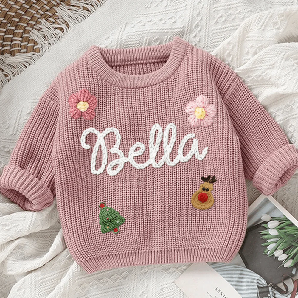 Custom Name Birthday Gift For Baby Embroidered Sweater TH10 892011 - Image 2