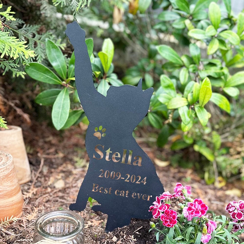 Custom Name Cat Memorial Garden Stake TH10 891503 - Image 5