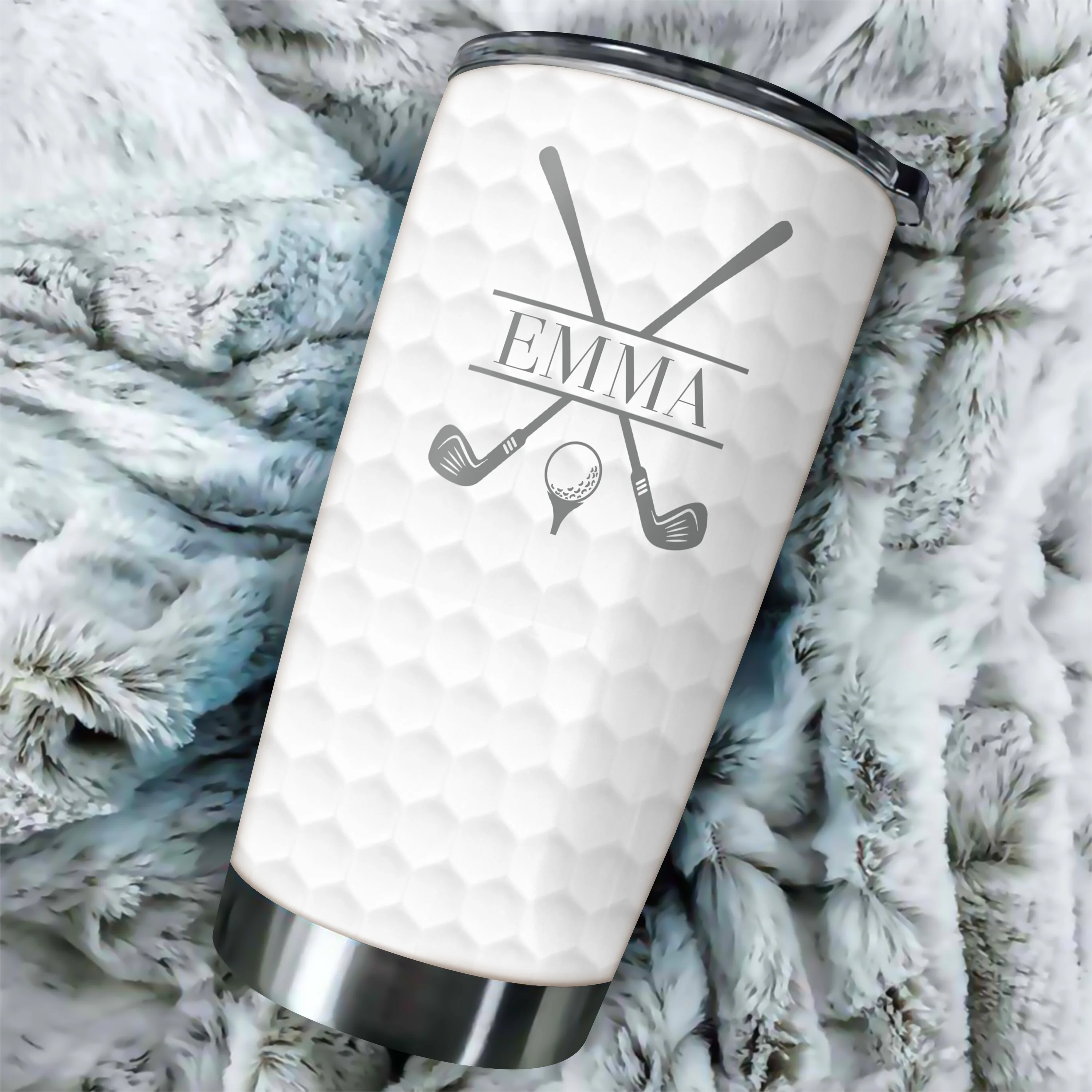 Custom Name Fat 3D Inflated Effect Tumbler For Golfer TH10 898101 - Image 3
