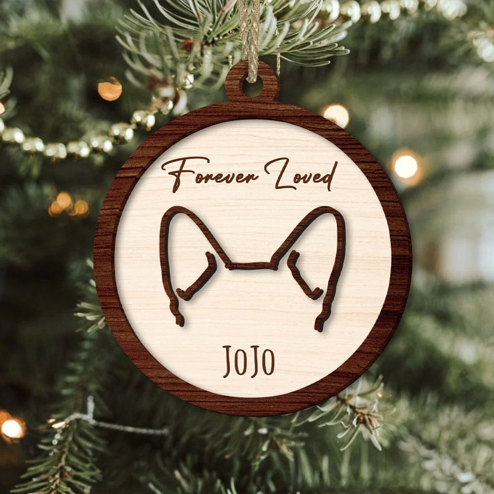 Custom Name Forever Loved For Dog Lover Christmas Ornament Personalized Gift TH10 891469 - Image 2