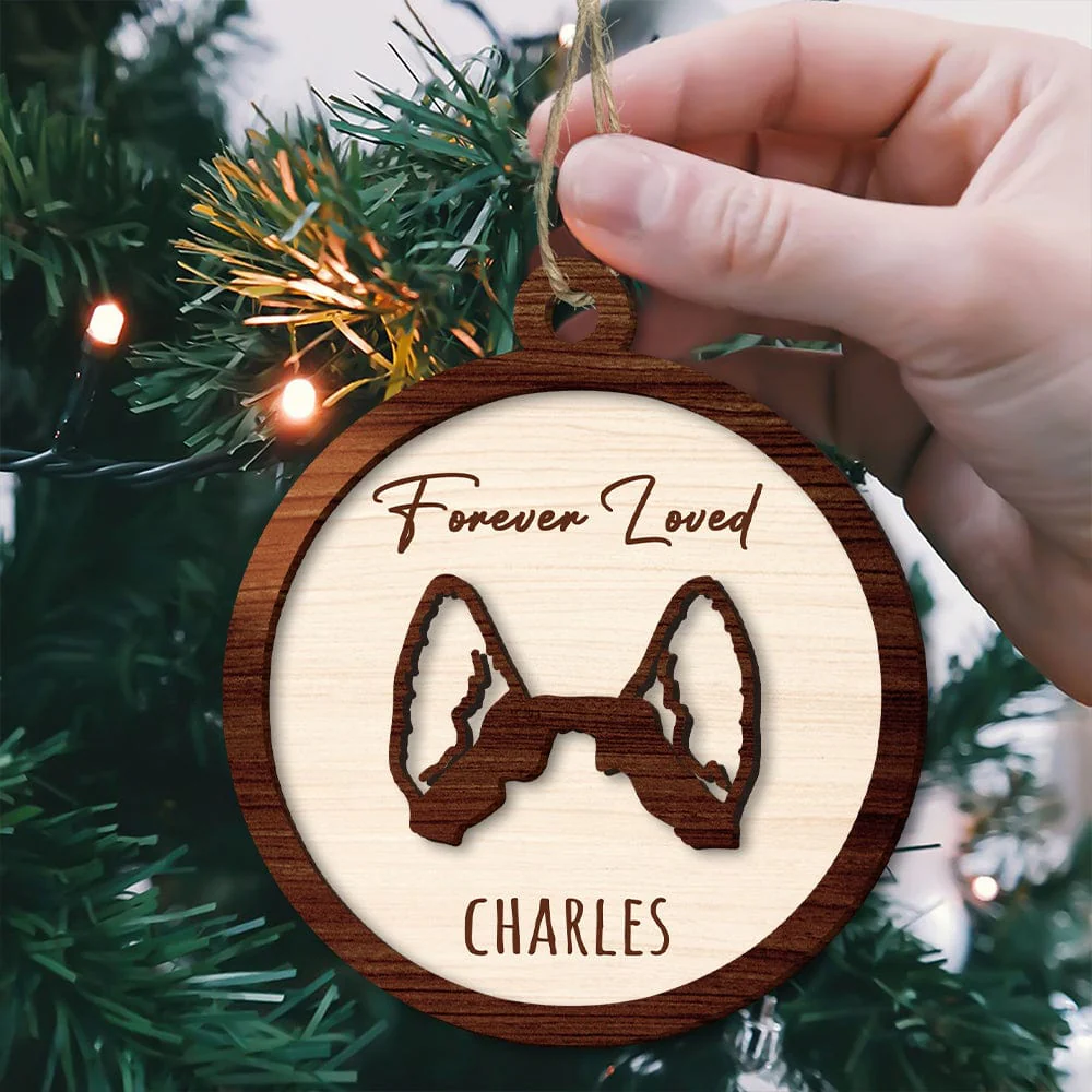 Custom Name Forever Loved For Dog Lover Christmas Ornament Personalized Gift TH10 891469 - Image 3