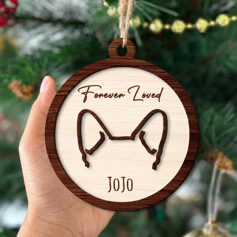 Custom Name Forever Loved For Dog Lover Christmas Ornament Personalized Gift TH10 891469 - Image 4