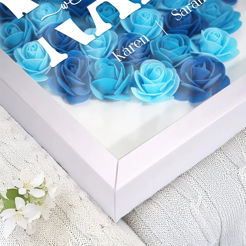 Custom Name I Love You Mom Mother's Day Flower Shadow Box TH10 892561 - Image 5