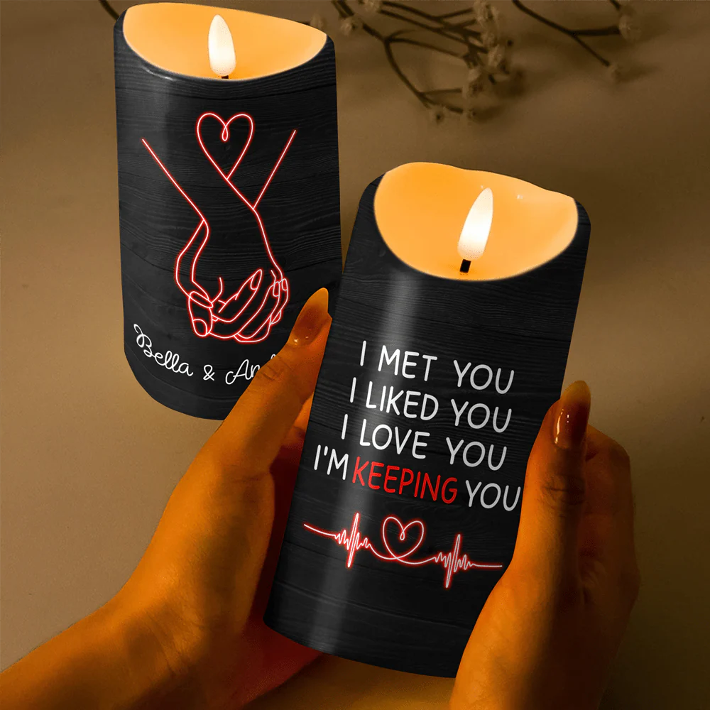 Custom Name I'm Keeping You Valentine's Day LED Candle TH10 89229 - Image 3