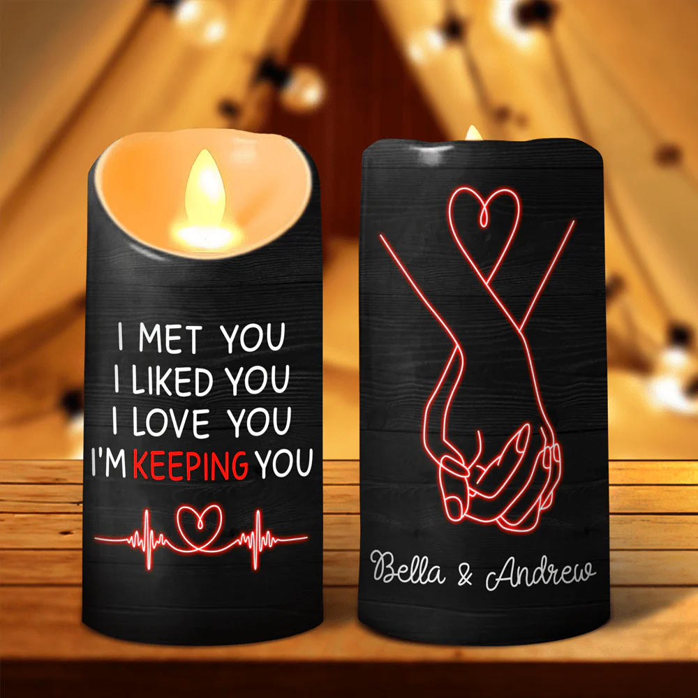 Custom Name I'm Keeping You Valentine's Day LED Candle TH10 89229 - Image 4