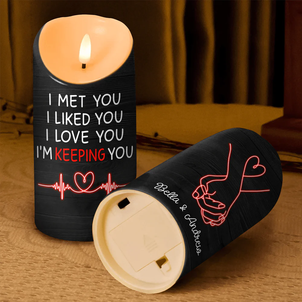 Custom Name I'm Keeping You Valentine's Day LED Candle TH10 89229 - Image 5