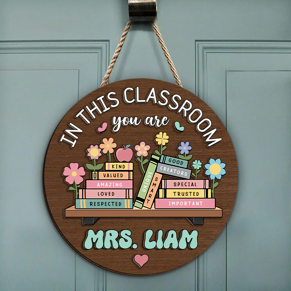 Custom Name In this Classroom You Are Gift For Teacher Layer Doorsign TH10 894141 - Image 4