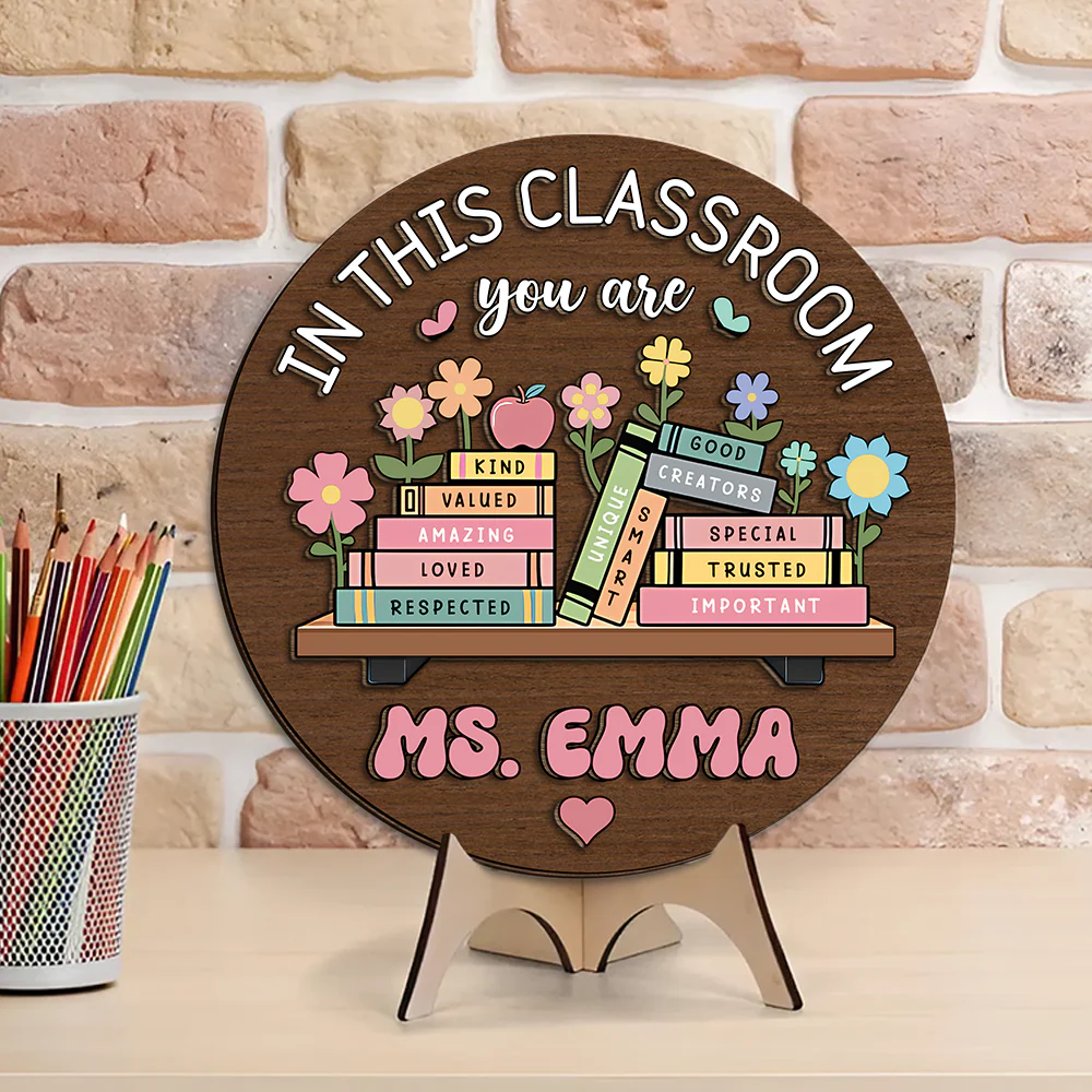 Custom Name In this Classroom You Are Gift For Teacher Layer Doorsign TH10 894141 - Image 7