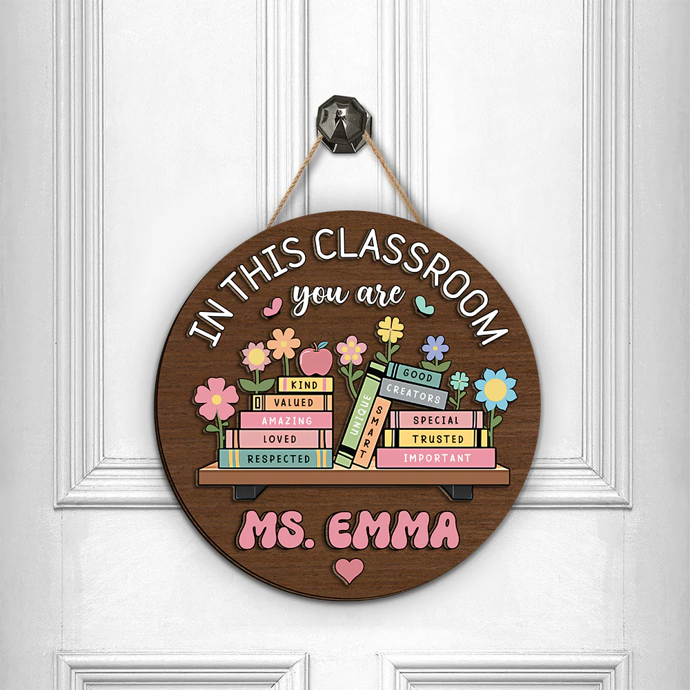 Custom Name In this Classroom You Are Gift For Teacher Layer Doorsign TH10 894141 - Image 9