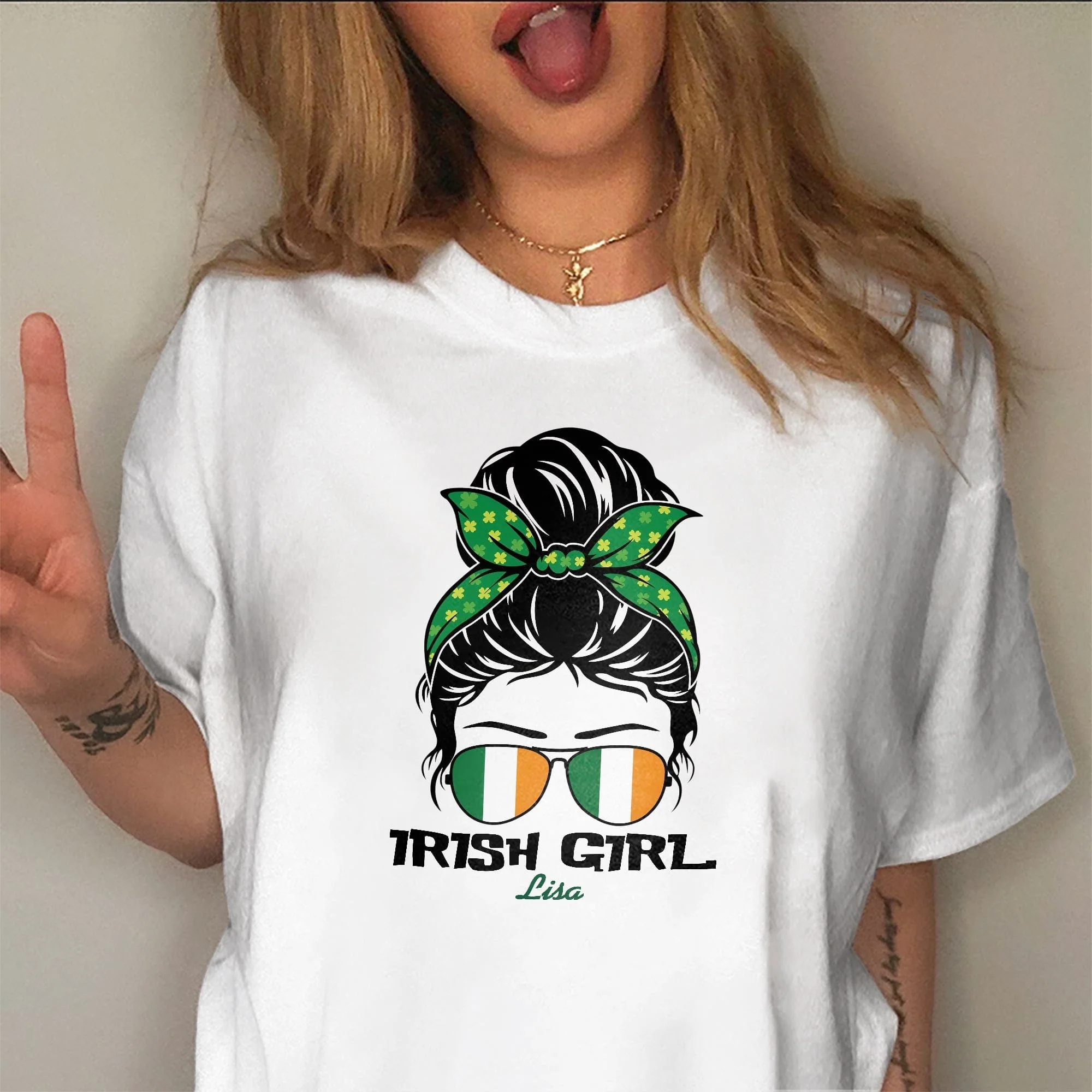 Custom Name Irish Girl Shirt TH10 892305 - Image 3