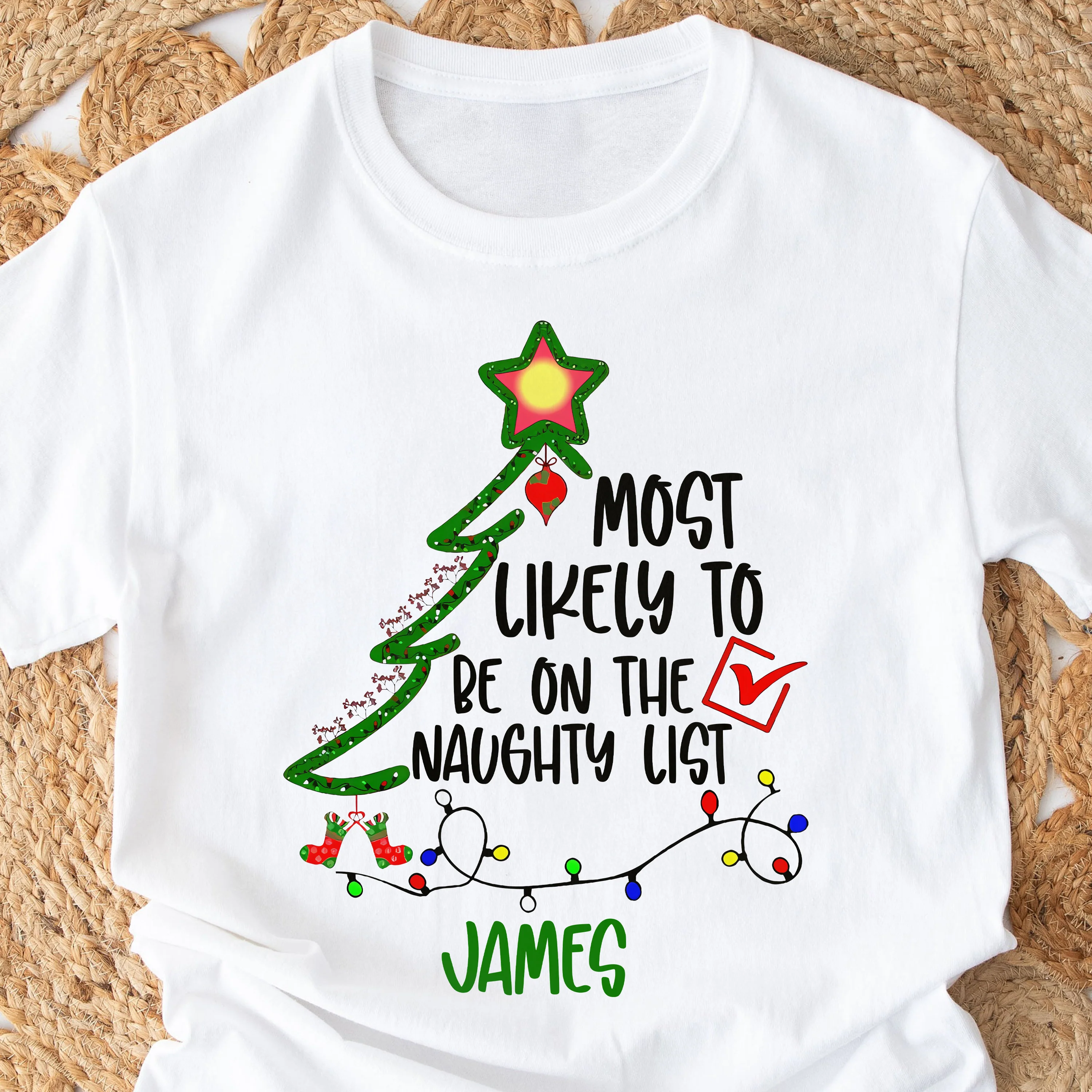 Custom Name Most Likely To Family Christmas Bright Shirt TH10 896007 - Image 6