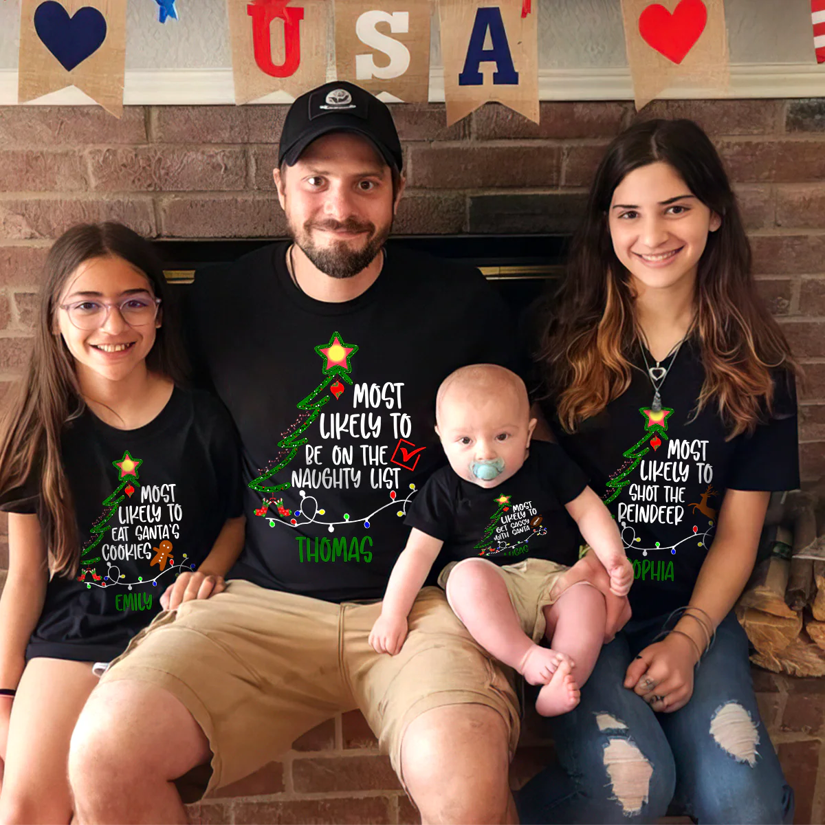Custom Name Most Likely To Family Christmas Shirt TH10 896005 - Image 2