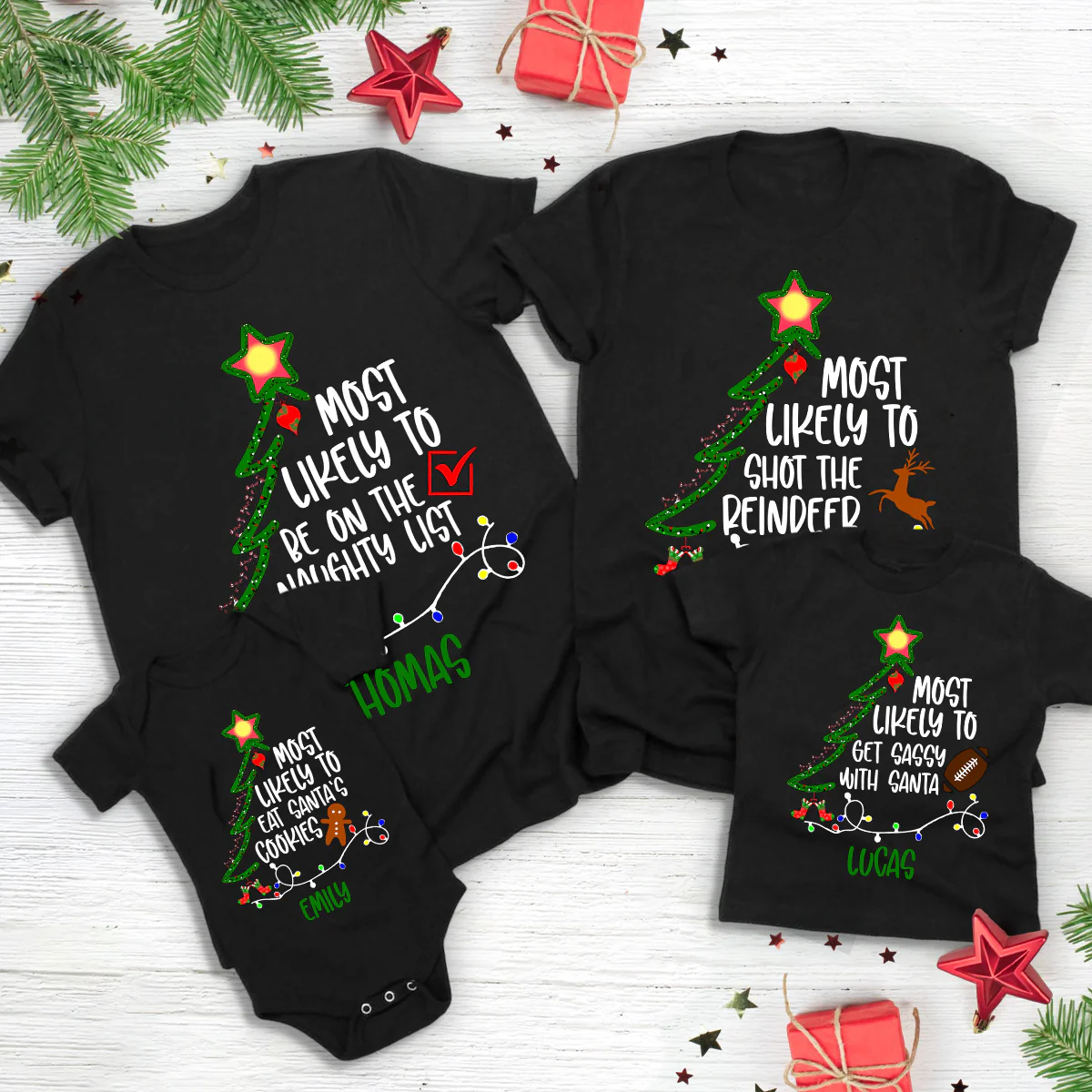 Custom Name Most Likely To Family Christmas Shirt TH10 896005 - Image 5