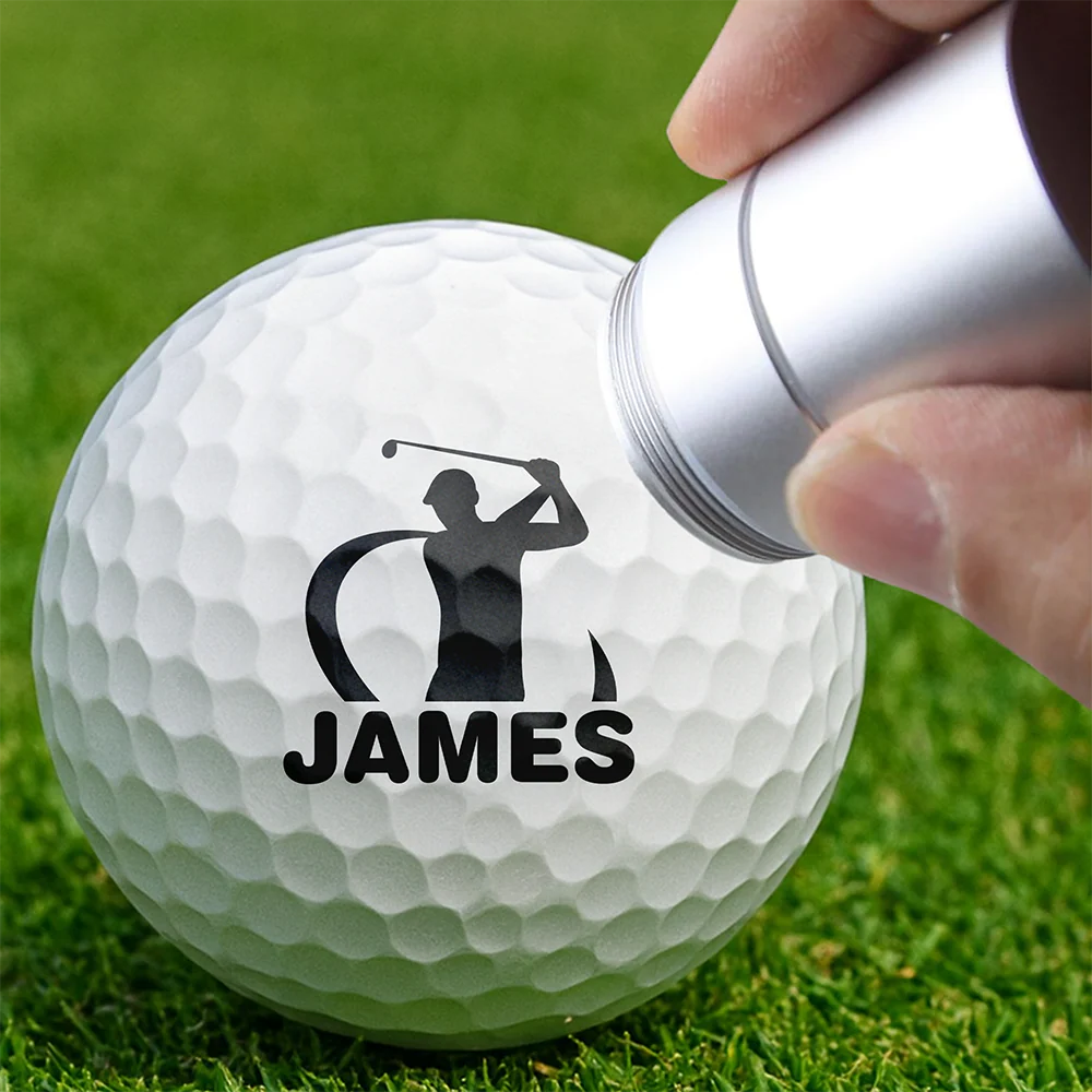 Custom Name On Golf Ball Stamp For Golfer TH10 896993 - Image 3