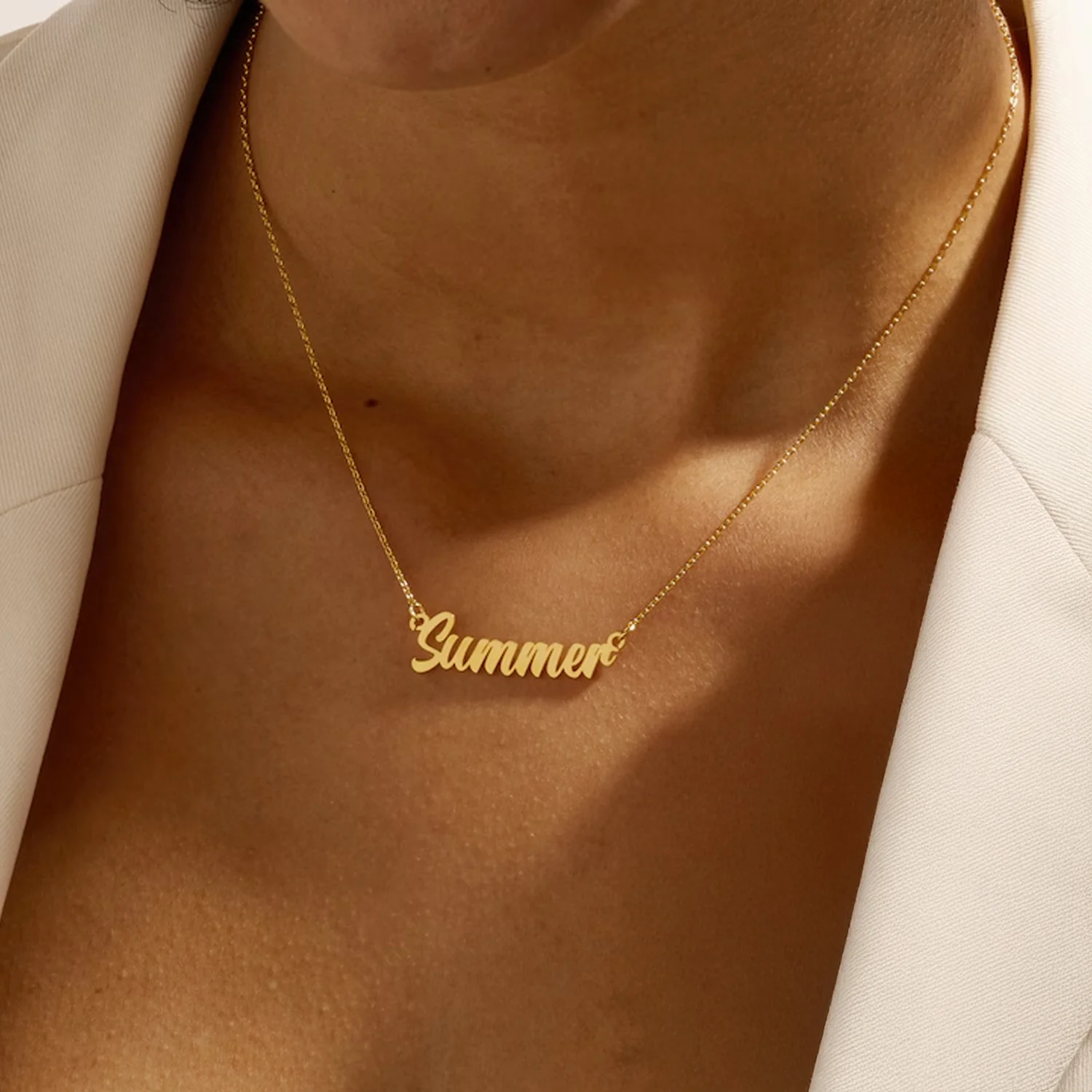 Custom Name On Necklace Birthday Gift for Her, Christmas Gift, Gift for Mom TH10 898037 - Image 2