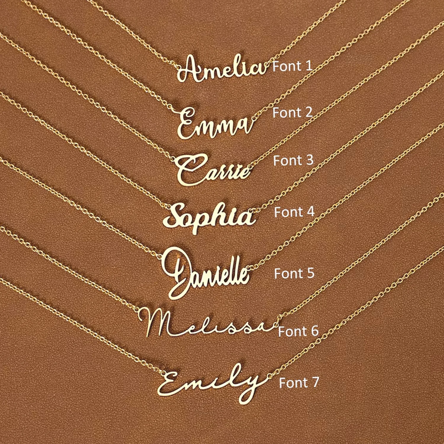 Custom Name On Necklace Birthday Gift for Her, Christmas Gift, Gift for Mom TH10 898037 - Image 4