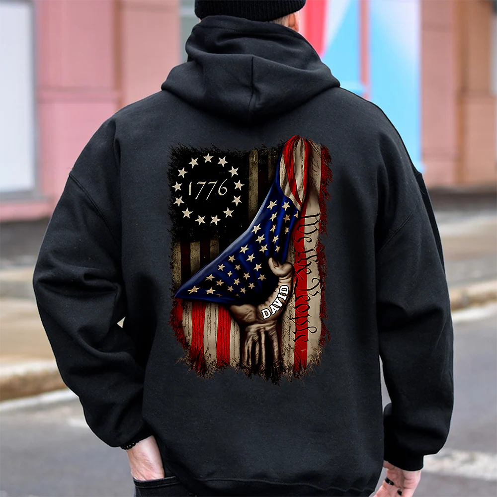 Custom Name We The People US Flag Back Shirt TH10 169061 - Image 4