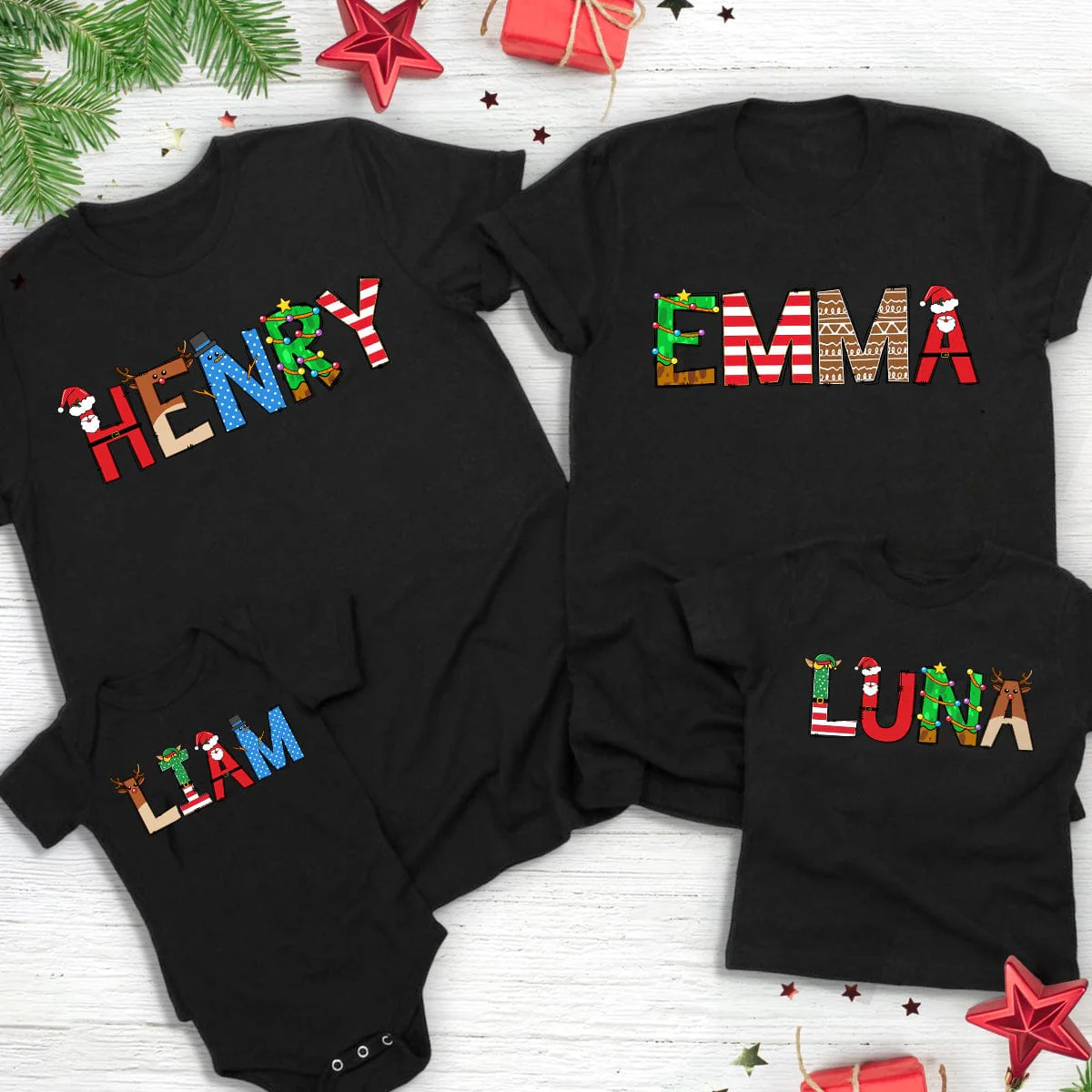 Custom Name With Christmas Design Family Shirt TH10 891691 - Image 3