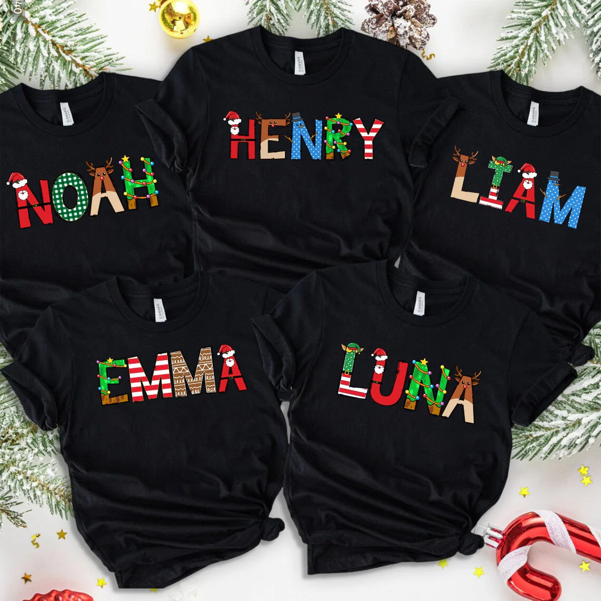 Custom Name With Christmas Design Family Shirt TH10 891691 - Image 4