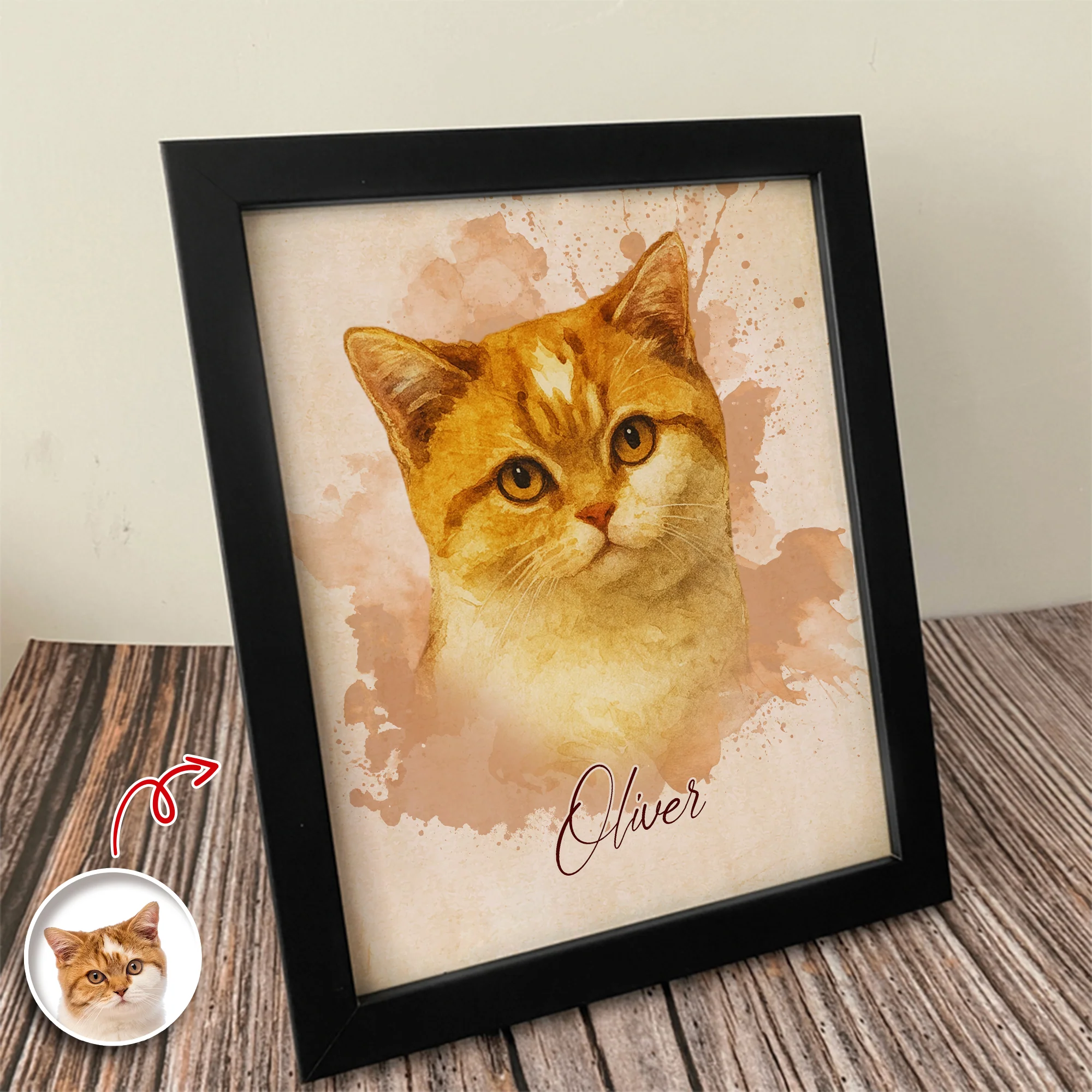 Custom Pet Photo Memorial Sympathy Gifts Picture Frame For Dogs, Cats Lover TH10 894949 - Image 5