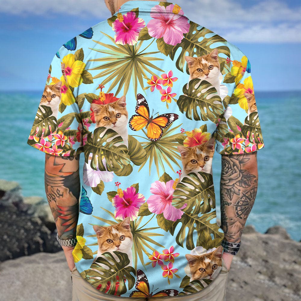Custom Pet Photo With Tropical Hawaii Shirt N304 890517 - Image 3