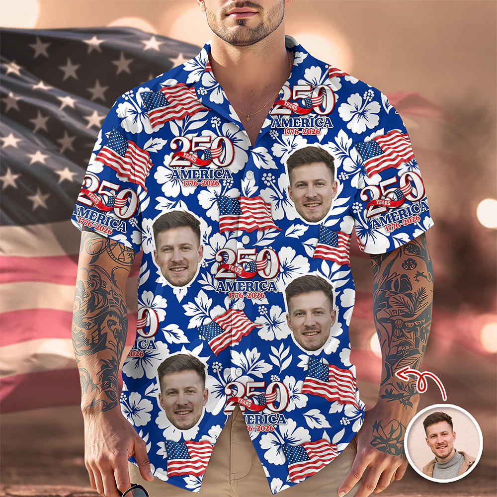 Custom Photo 250th America Hawaii Shirt TH10 169053 - Image 3