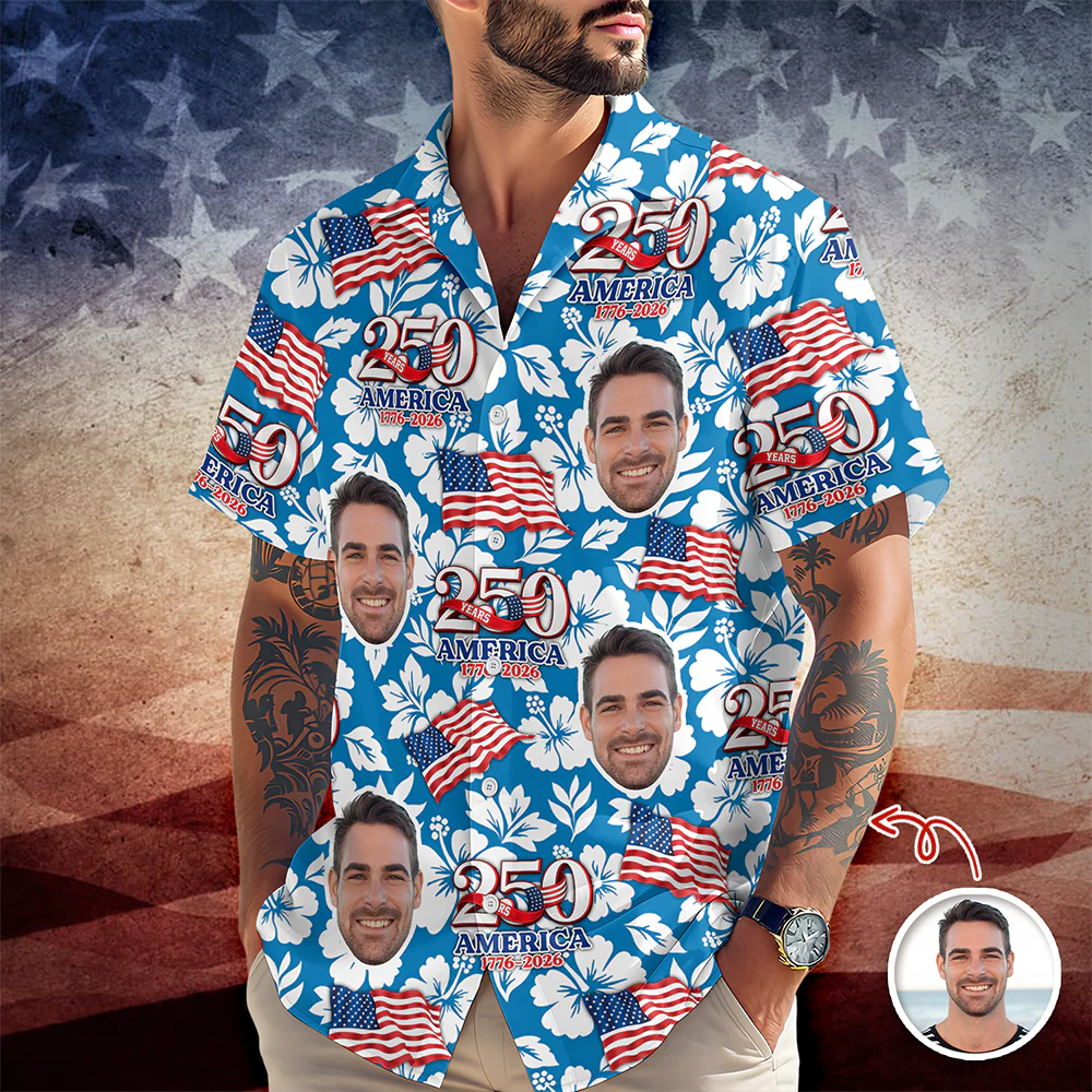 Custom Photo 250th America Hawaii Shirt TH10 169053 - Image 4