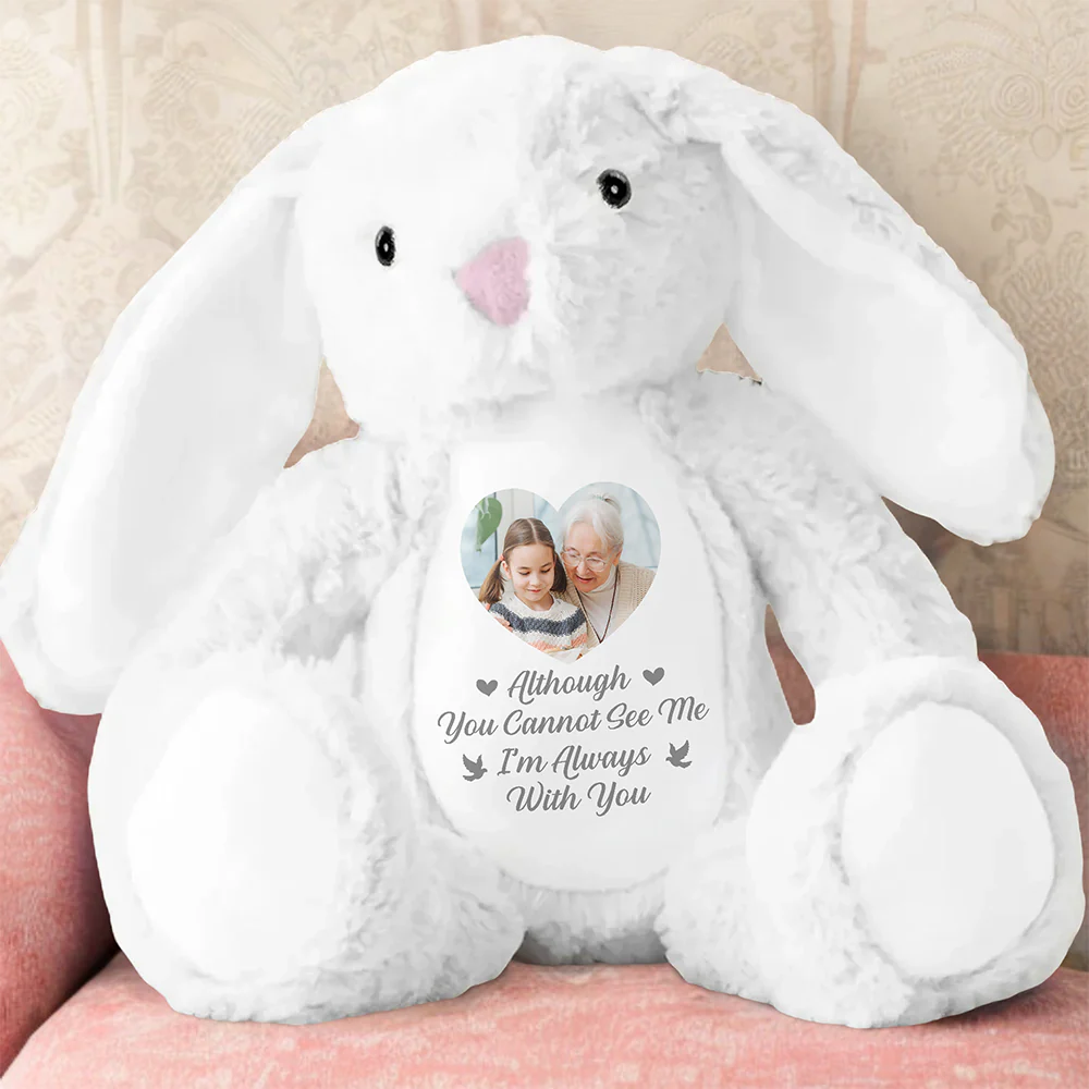 Custom Photo A Cuddle From Heaven Memorial Bunny Plush TH10 892483 - Image 3