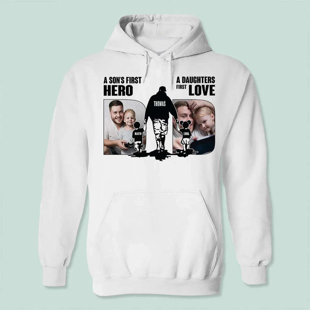 Custom Photo A Sons First Hero A Daughters First Love Shirt TA29 889259 - Image 3