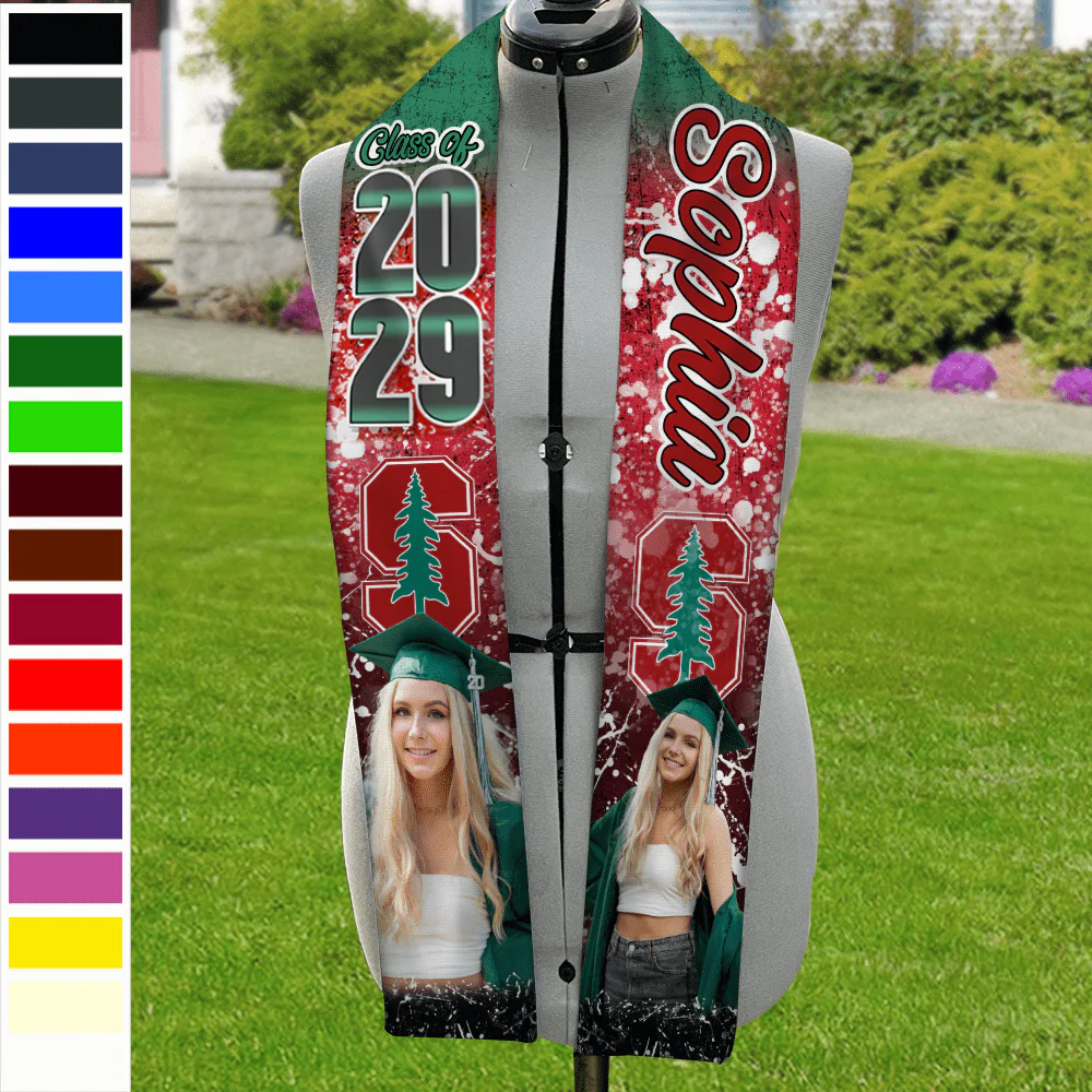Custom Photo And Name 2026 Graduation Stoles T368 890507 - Image 4