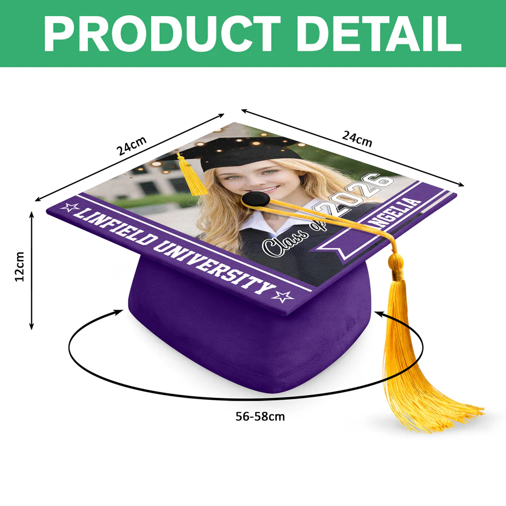 Custom Photo And Name Class Of 2026 Graduation Cap TH10 898965 - Image 6