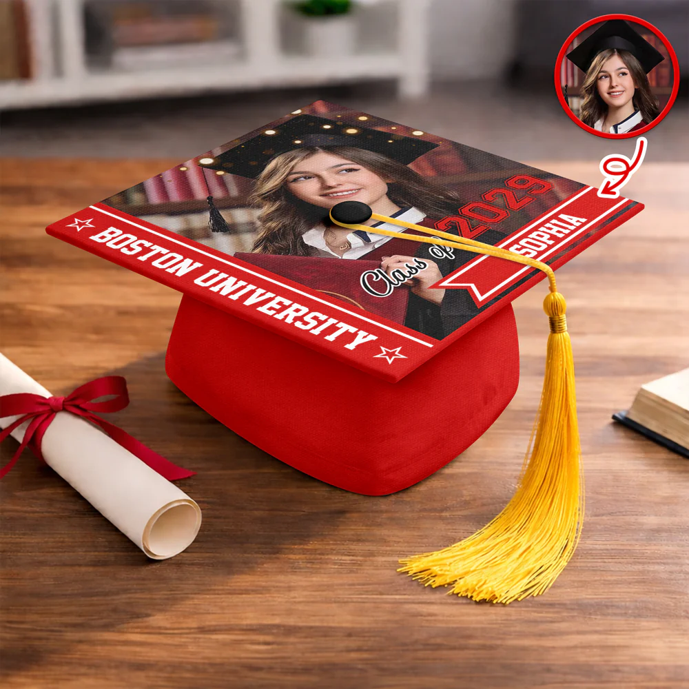 Custom Photo And Name Class Of 2026 Graduation Cap TH10 898965 - Image 9