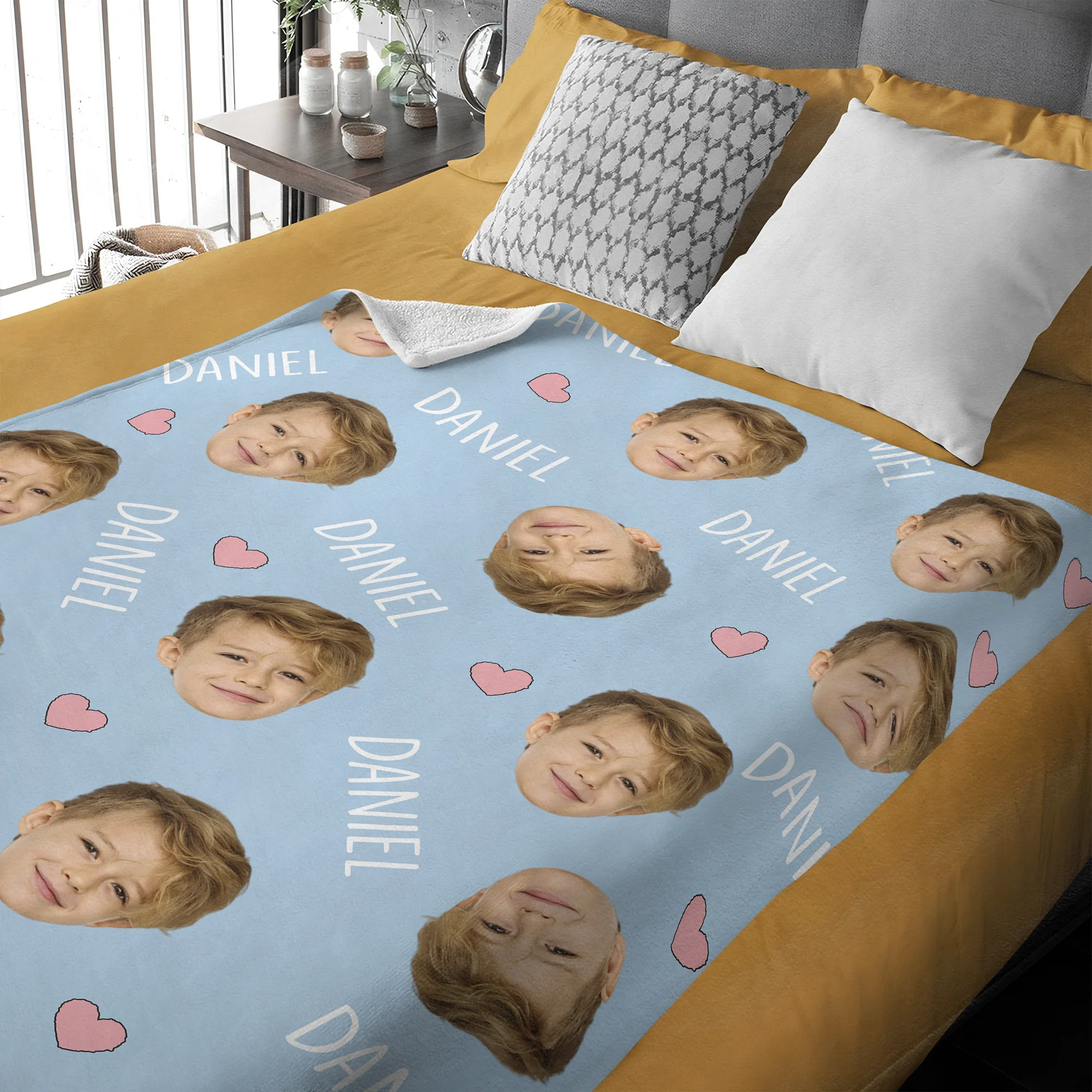 Custom Photo And Name For Kid Blanket TH10 894129 - Image 4