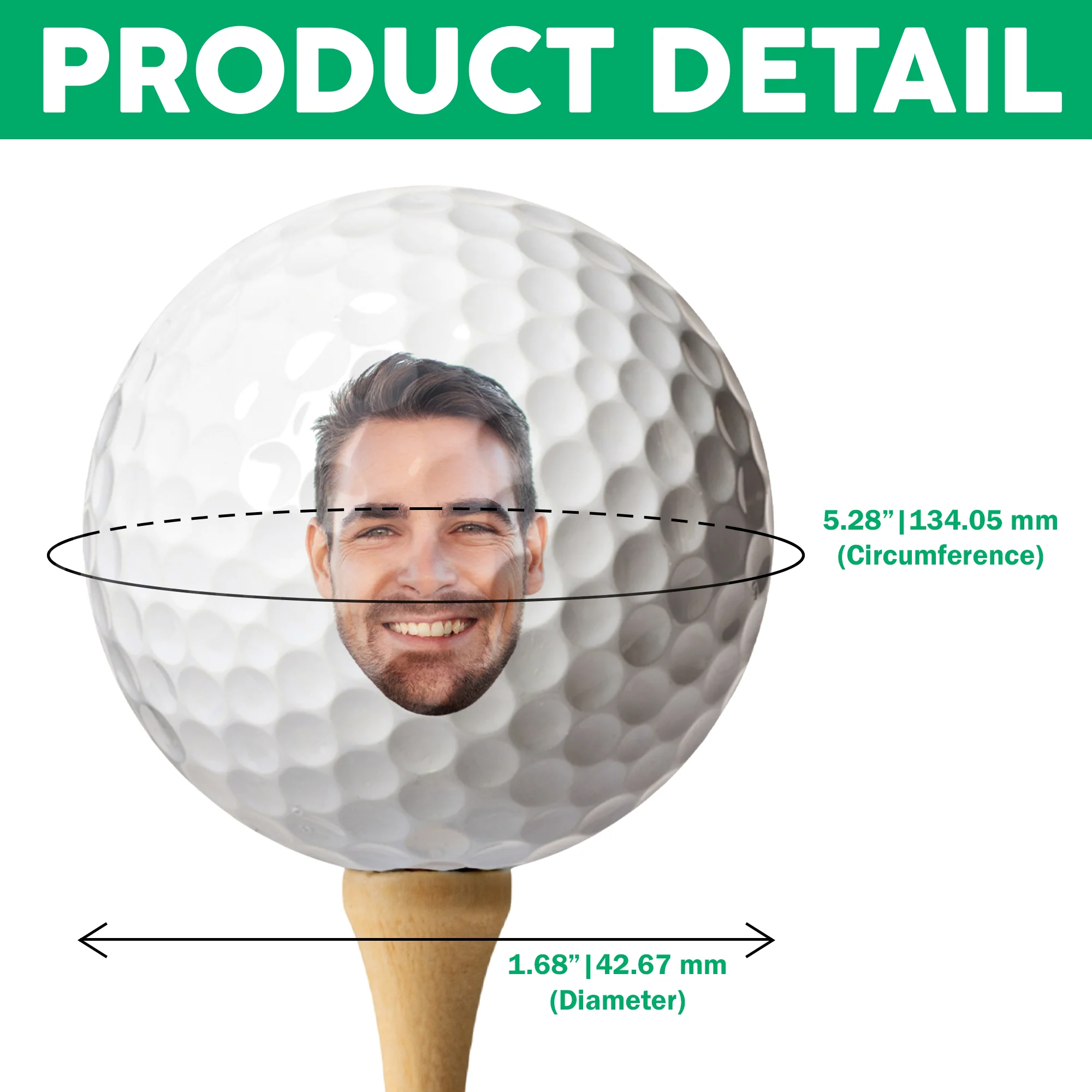 Custom Photo And Name Personalized Golf Ball Gift For Golfer, Golf Lovers TH10 898455 - Image 7