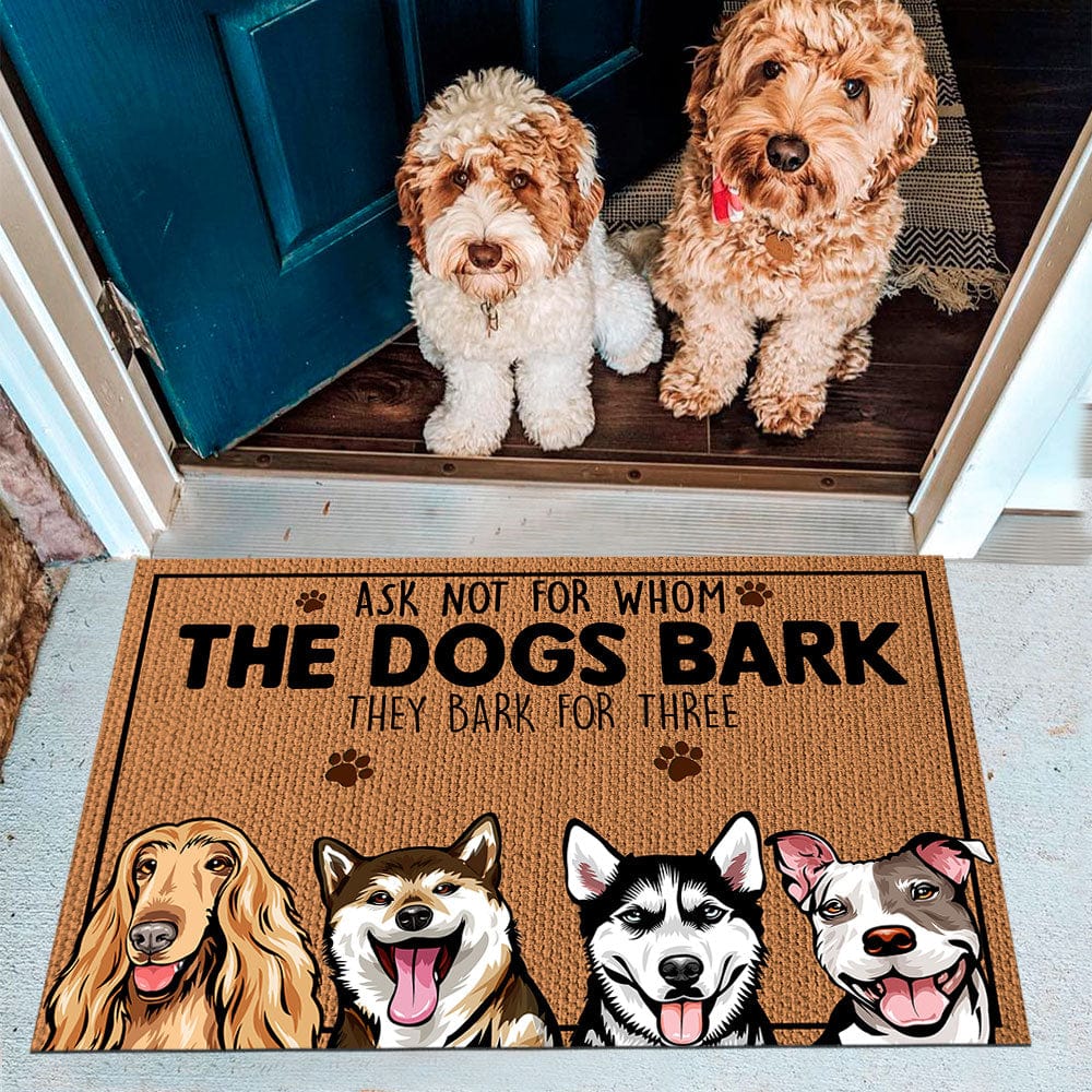 Custom Photo Ask Not For Whom The Dog Barks Doormat N304 889667 - Image 2