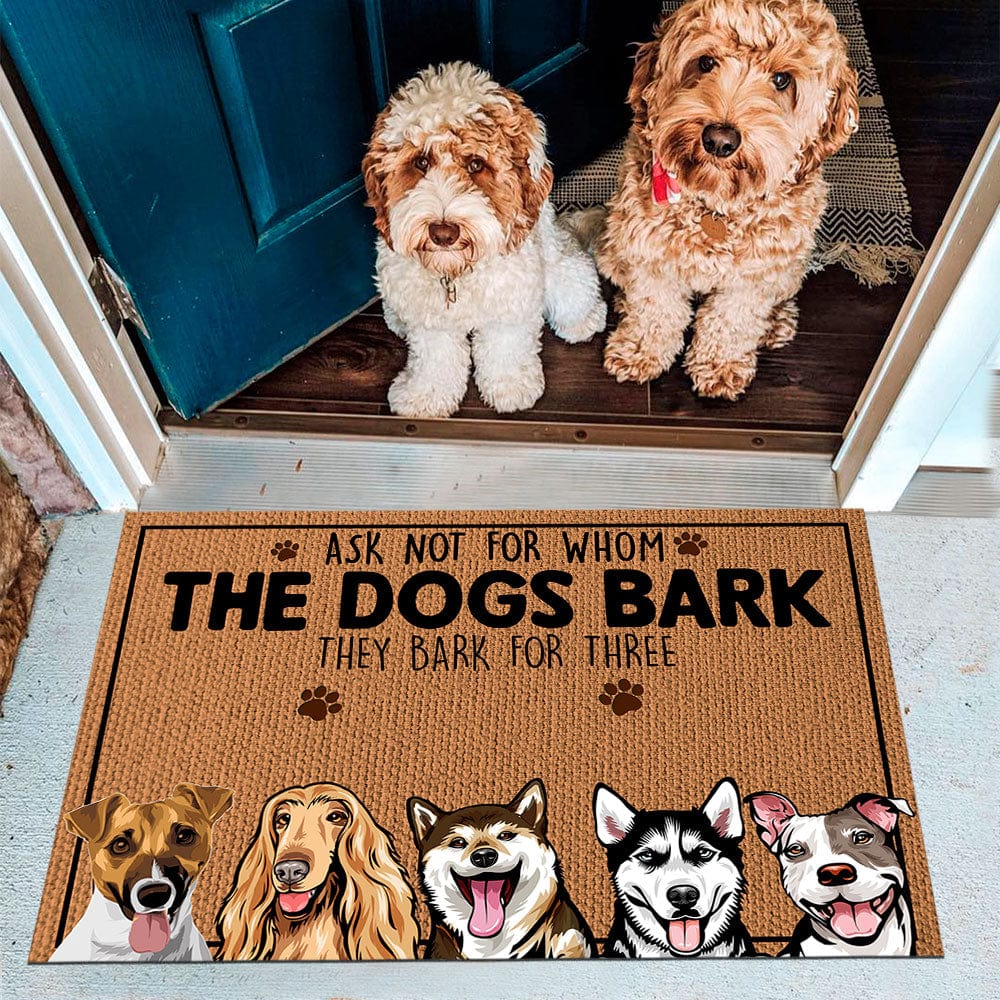 Custom Photo Ask Not For Whom The Dog Barks Doormat N304 889667 - Image 3
