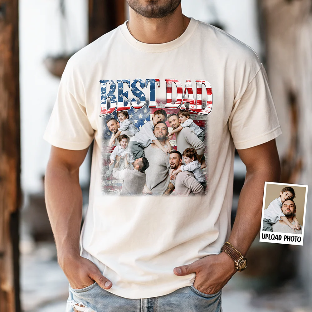 Custom Photo Best America Dad Comfort Shirt TH10 169305 - Image 4